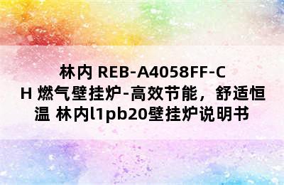 林内 REB-A4058FF-CH 燃气壁挂炉-高效节能，舒适恒温 林内l1pb20壁挂炉说明书